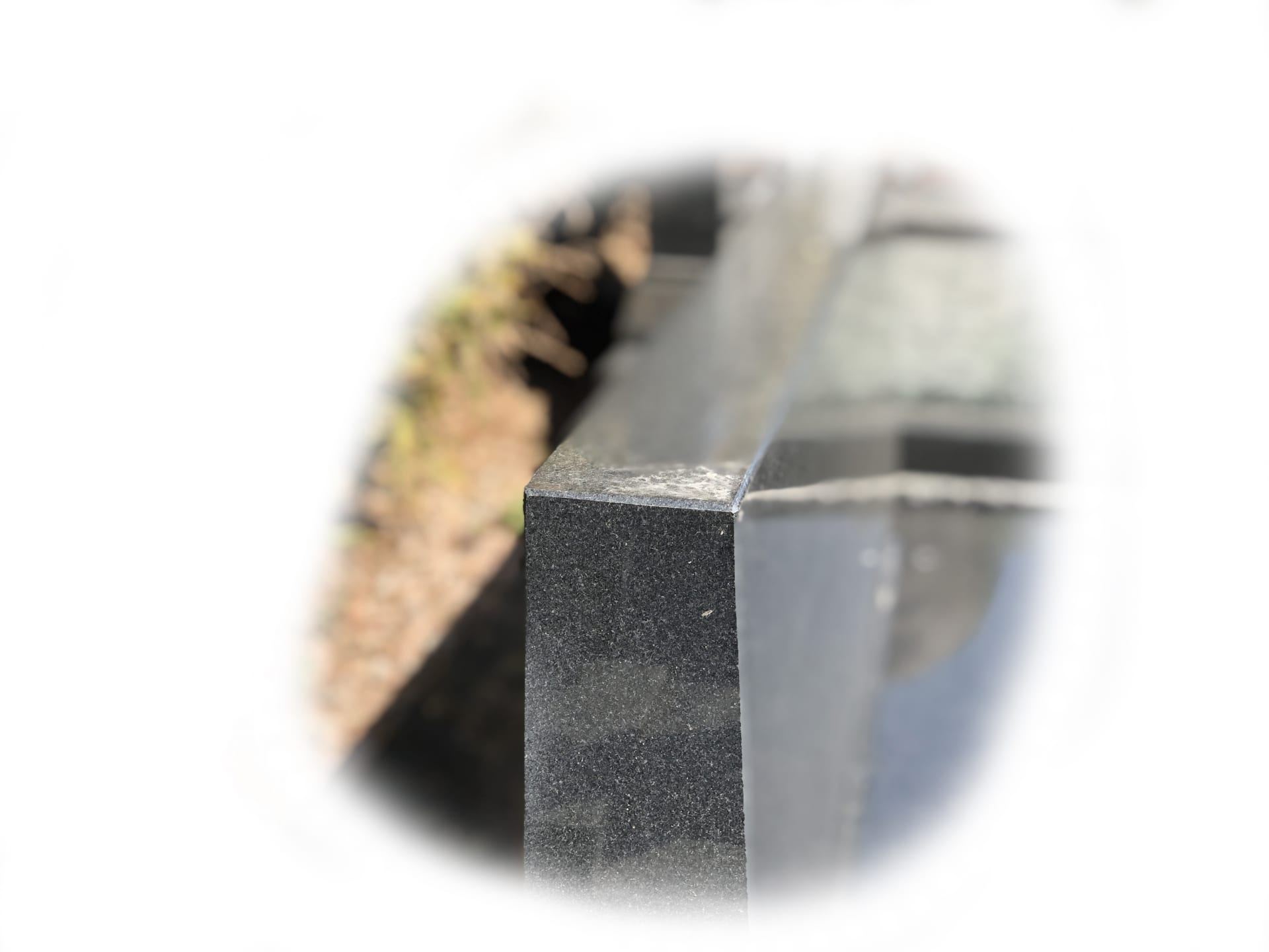 Grafsteen Zwart graniet 107