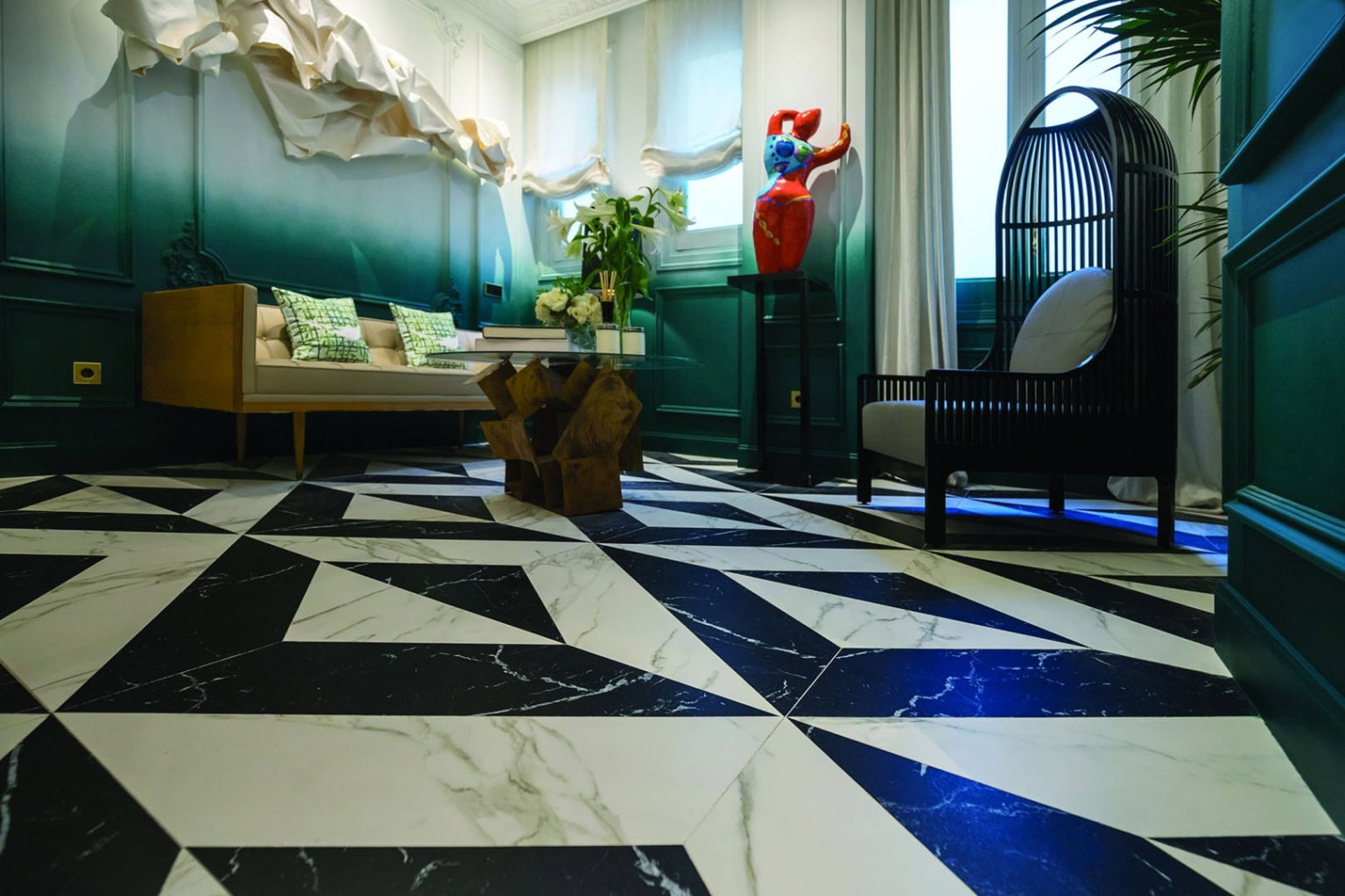 Neolith Nero marquina vloer