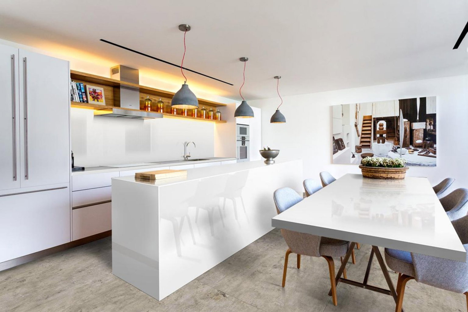 Neolith Concrete Taupe vloer