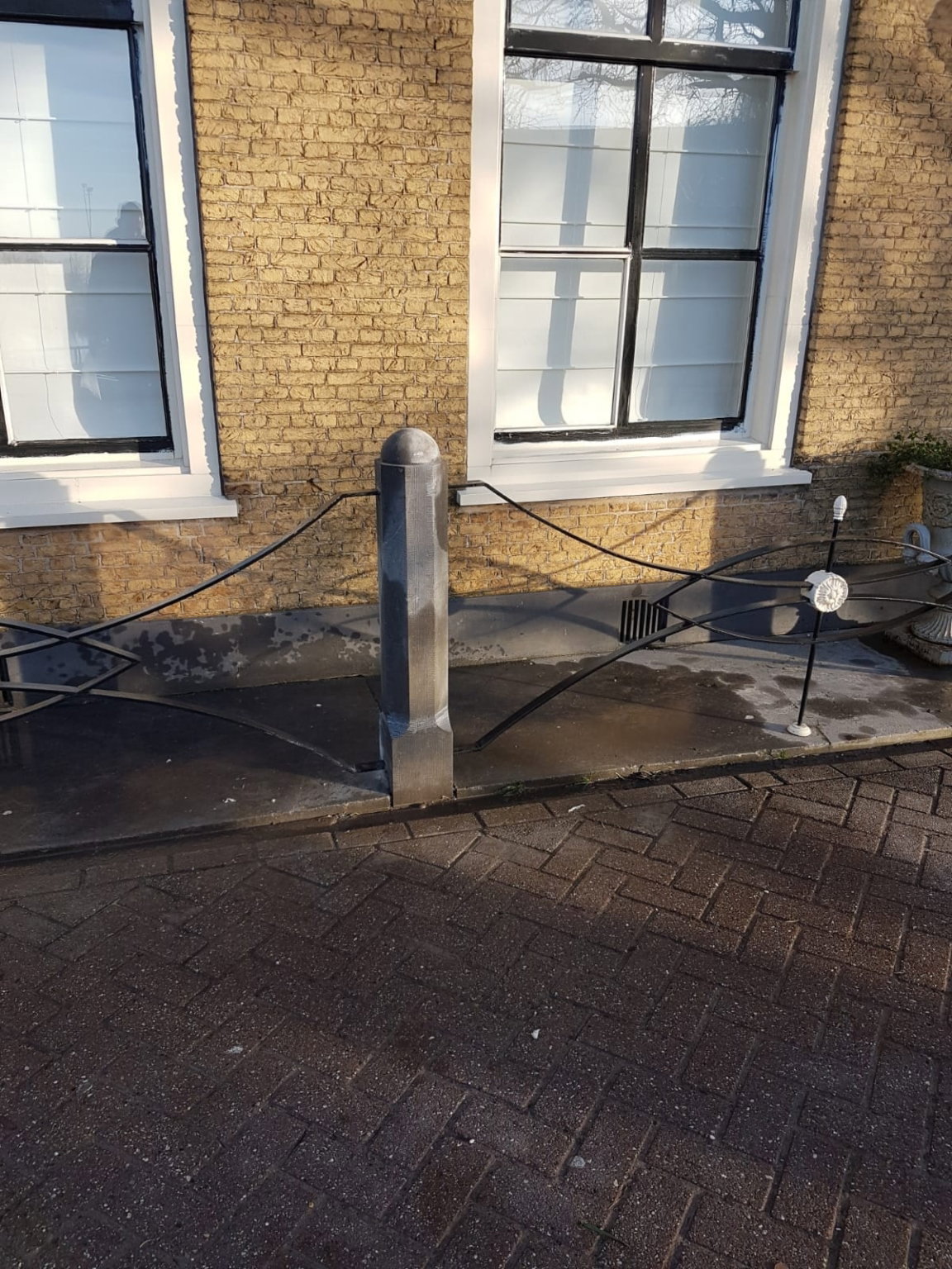 Restauratie van een stoeppaal