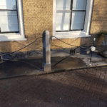 Restauratie van een stoeppaal