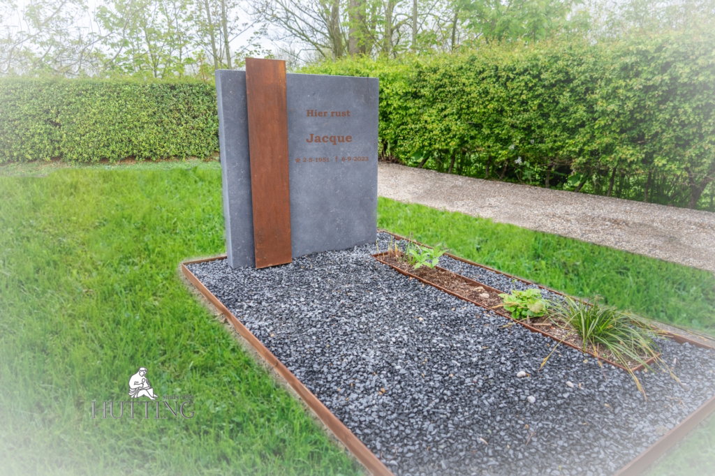 Grafsteen cortenstaal scaled