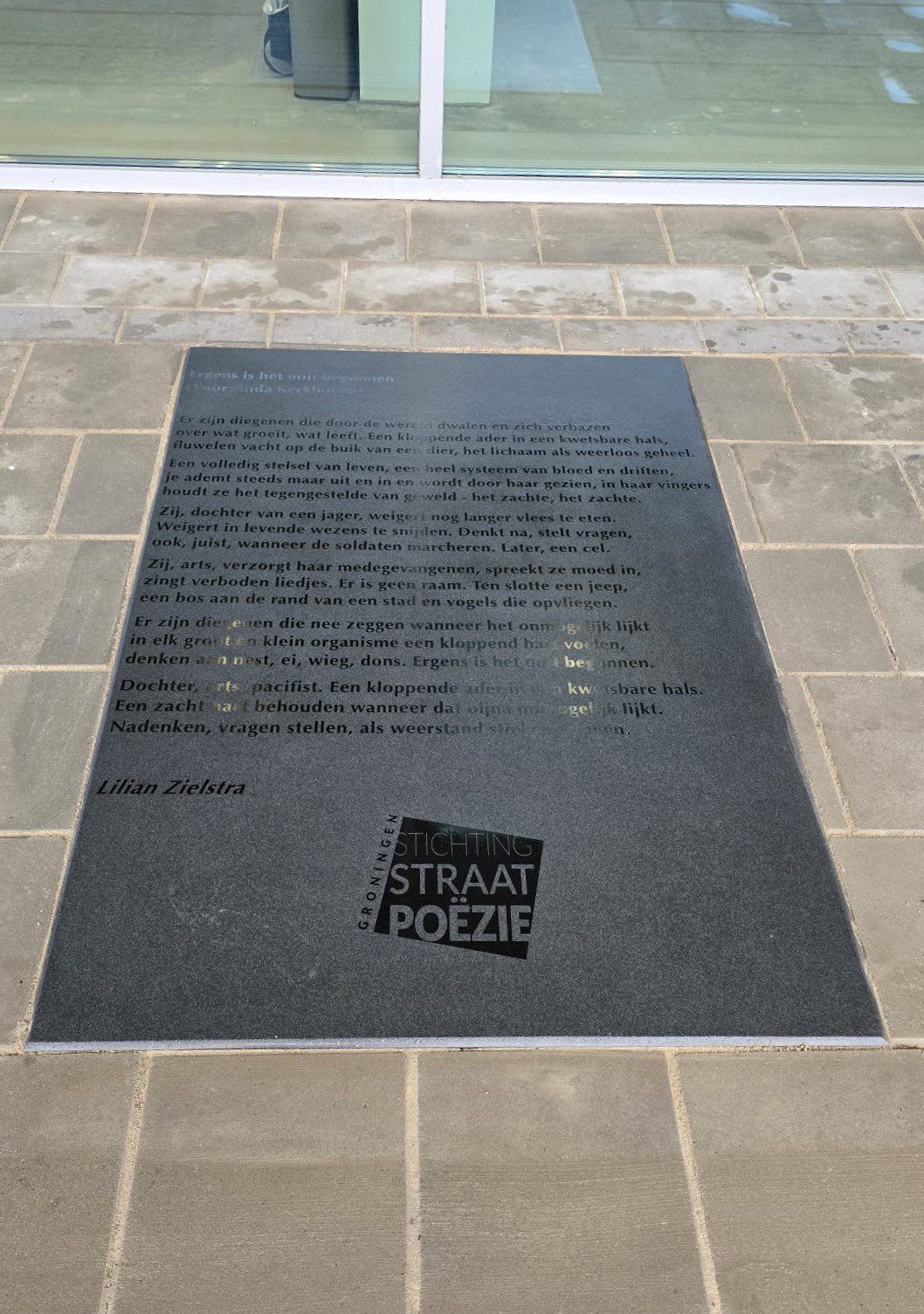 GRONINGEN – zerk stichting Straatpoëzie Groningen